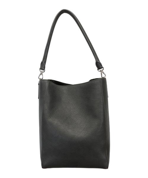 HIROFU（ヒロフ）HIROFU (ヒロフ) レザーショルダーバッグ グレーの古着・服飾アイテム