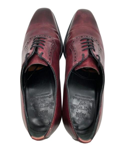 BERWICH（ベルウィッチ）BERWICH (ベルウィッチ) プレーントゥシューズ レッド サイズ:7　1/2の古着・服飾アイテム