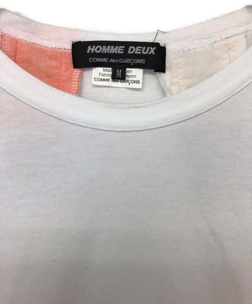 COMME des GARCONS HOMME DEUX（コムデギャルソン オム ドゥ）COMME des GARCONS HOMME DEUX (コムデギャルソン オム ドゥ) Tシャツ ホワイト サイズ:Mの古着・服飾アイテム