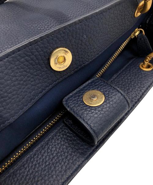 TORY BURCH（トリーバーチ）TORY BURCH (トリーバーチ) トートバッグ ネイビーの古着・服飾アイテム