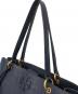 中古・古着 TORY BURCH (トリーバーチ) トートバッグ ネイビー：12000円