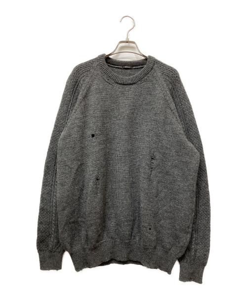 Denham（デンハム）Denham (デンハム) クラフトニット グレー サイズ:X-LARGEの古着・服飾アイテム