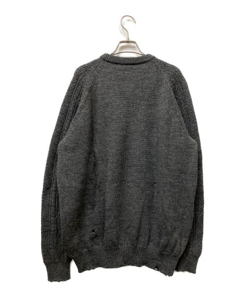 Denham（デンハム）Denham (デンハム) クラフトニット グレー サイズ:X-LARGEの古着・服飾アイテム