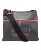 GUCCIグッチ）の古着「メッセンジャーショルダーバッグ」｜ブラック