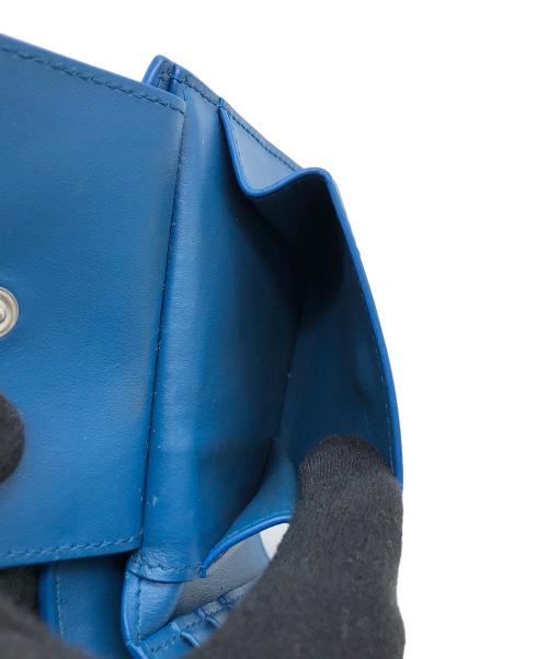 BOTTEGA VENETA（ボッテガベネタ）BOTTEGA VENETA (ボッテガベネタ) 2つ折り財布 ブルーの古着・服飾アイテム