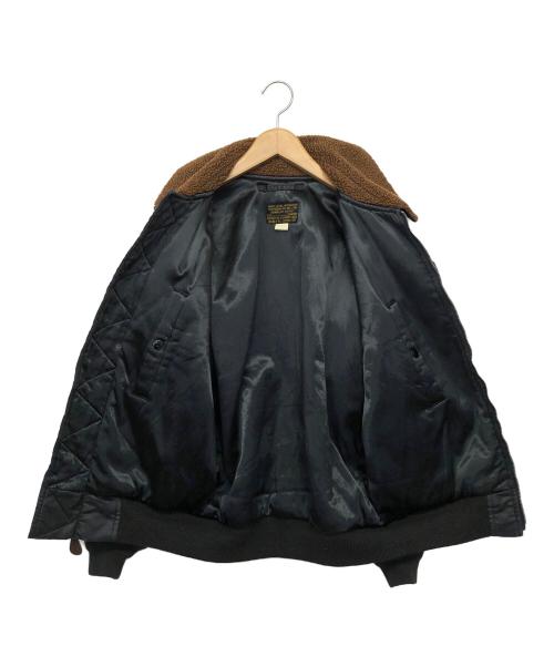 RRL（ダブルアールエル）RRL (ダブルアール) フライトジャケット ブラック×ブラウン サイズ:Sの古着・服飾アイテム