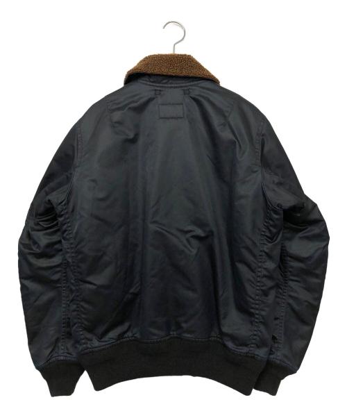 RRL（ダブルアールエル）RRL (ダブルアール) フライトジャケット ブラック×ブラウン サイズ:Sの古着・服飾アイテム