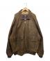 PHAT FARM（ファットファーム）の古着「レザーブルゾン」｜ブラウン