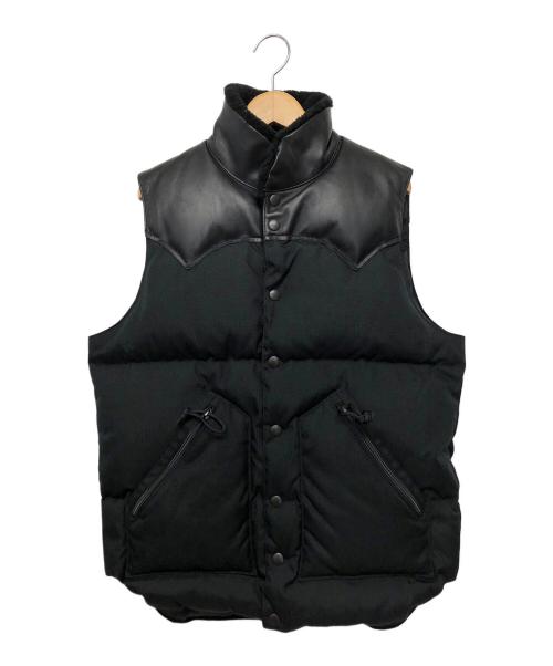 BRIEFING（ブリーフィング）BRIEFING (ブリーフィング) RockyMountainFeatherBed (ロッキーマウンテンフェザーベッド) BEAMS (ビームス) ダウンベスト ブラック サイズ:38の古着・服飾アイテム