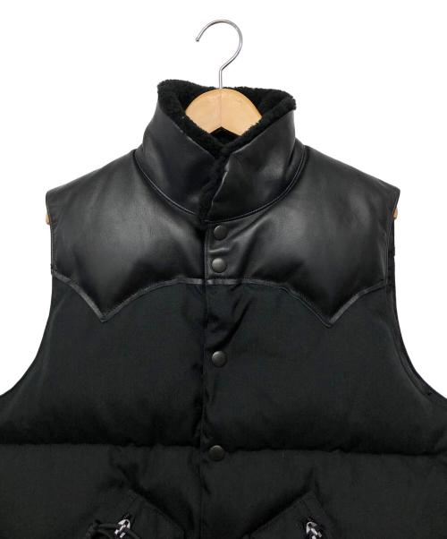 BRIEFING（ブリーフィング）BRIEFING (ブリーフィング) RockyMountainFeatherBed (ロッキーマウンテンフェザーベッド) BEAMS (ビームス) ダウンベスト ブラック サイズ:38の古着・服飾アイテム