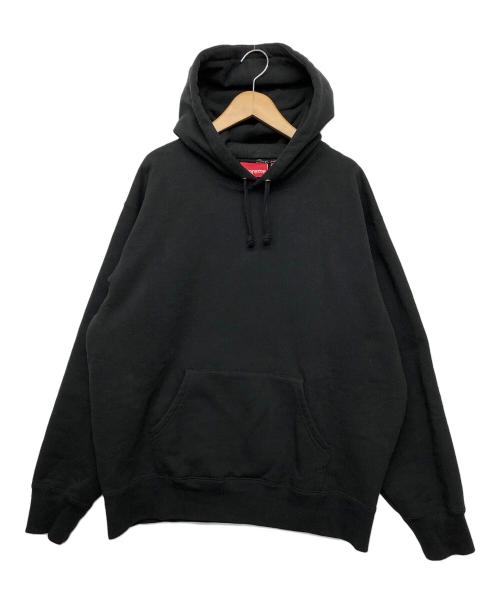 SUPREME（シュプリーム）SUPREME (シュプリーム) Satin Applique Hppded Sweatshirt ブラック サイズ:Mの古着・服飾アイテム
