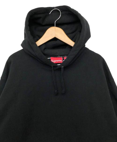 SUPREME（シュプリーム）SUPREME (シュプリーム) Satin Applique Hppded Sweatshirt ブラック サイズ:Mの古着・服飾アイテム