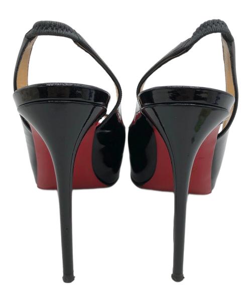 Christian Louboutin（クリスチャン・ルブタン）Christian Louboutin (クリスチャン・ルブタン) オープントゥヒールパンプス レッド サイズ:35.5の古着・服飾アイテム