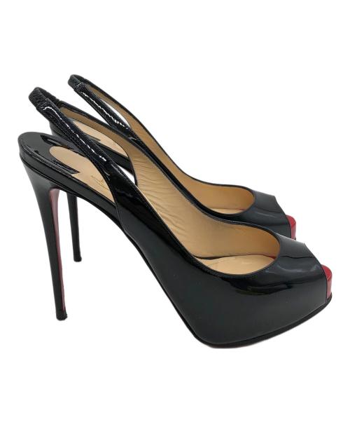 Christian Louboutin（クリスチャン・ルブタン）Christian Louboutin (クリスチャン・ルブタン) オープントゥヒールパンプス レッド サイズ:35.5の古着・服飾アイテム