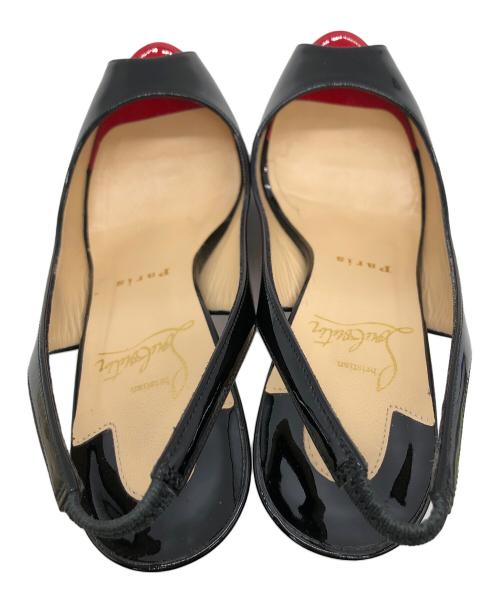 Christian Louboutin（クリスチャン・ルブタン）Christian Louboutin (クリスチャン・ルブタン) オープントゥヒールパンプス レッド サイズ:35.5の古着・服飾アイテム