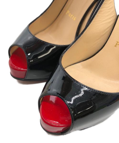 Christian Louboutin（クリスチャン・ルブタン）Christian Louboutin (クリスチャン・ルブタン) オープントゥヒールパンプス レッド サイズ:35.5の古着・服飾アイテム