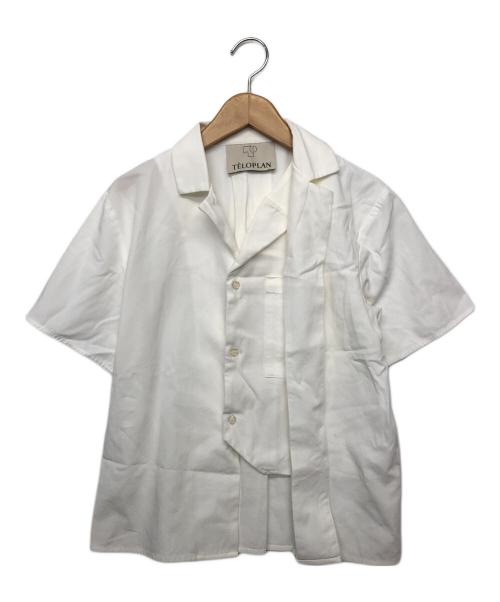 TELOPLAN（テーロプラン）TELOPLAN (テーロプラン) オープンカラーシャツ ホワイト サイズ:FREEの古着・服飾アイテム