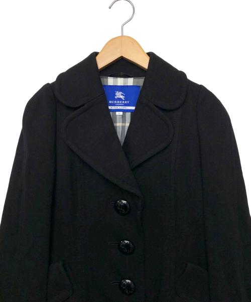 BURBERRY BLUE LABEL（バーバリー ブルー レーベル）BURBERRY BLUE LABEL (バーバリーブルーレーベル) コート ブラック サイズ:38の古着・服飾アイテム