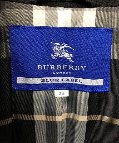 BURBERRY BLUE LABEL（バーバリー ブルー レーベル）BURBERRY BLUE LABEL (バーバリーブルーレーベル) コート ブラック サイズ:38の古着・服飾アイテム