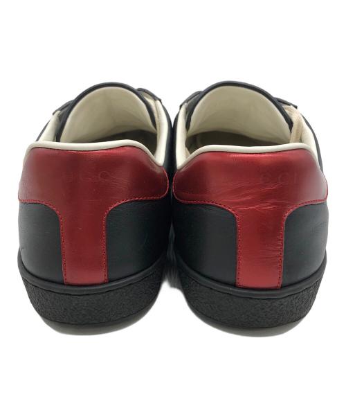 GUCCI（グッチ）GUCCI (グッチ) ローカットスニーカー ブラック サイズ:8 1/2の古着・服飾アイテム
