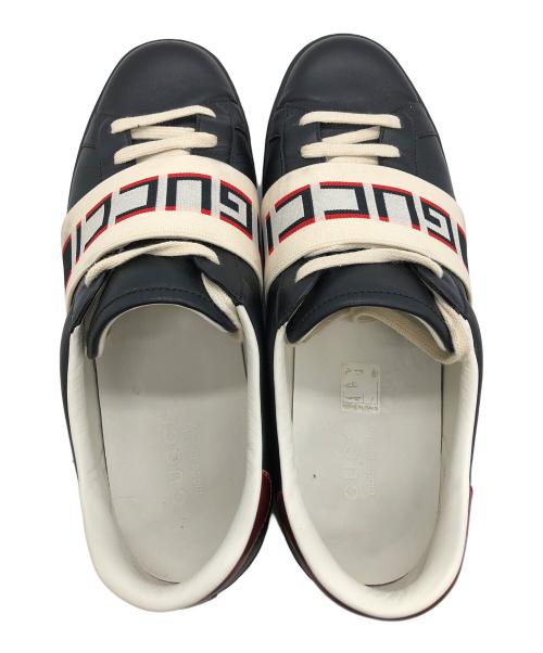 GUCCI（グッチ）GUCCI (グッチ) ローカットスニーカー ブラック サイズ:8 1/2の古着・服飾アイテム