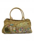 Think Bee!シンクビー!）の古着「ゴールデンクリムトハンドバッグ」｜ゴールド