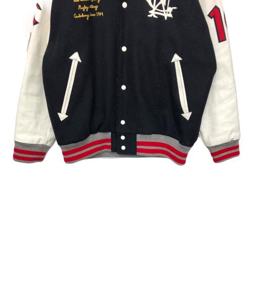 Canterbury（カンタベリー）CANTERBURY (カンタベリー) スタジャン ネイビー×ホワイト サイズ:3Lの古着・服飾アイテム