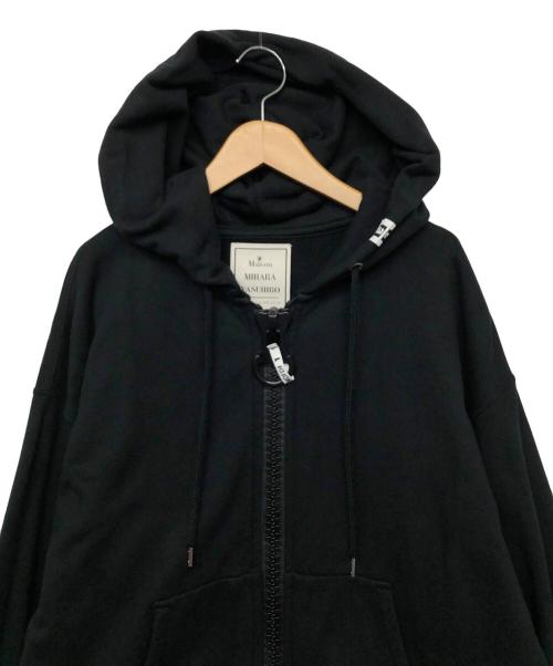Maison MIHARA YASUHIRO（メゾン ミハラ ヤスヒロ）Maison MIHARA YASUHIRO (メゾン ミハラ ヤスヒロ) エンラージドジップパーカー ブラック サイズ:46の古着・服飾アイテム