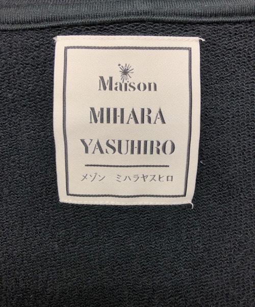 Maison MIHARA YASUHIRO（メゾン ミハラ ヤスヒロ）Maison MIHARA YASUHIRO (メゾン ミハラ ヤスヒロ) エンラージドジップパーカー ブラック サイズ:46の古着・服飾アイテム