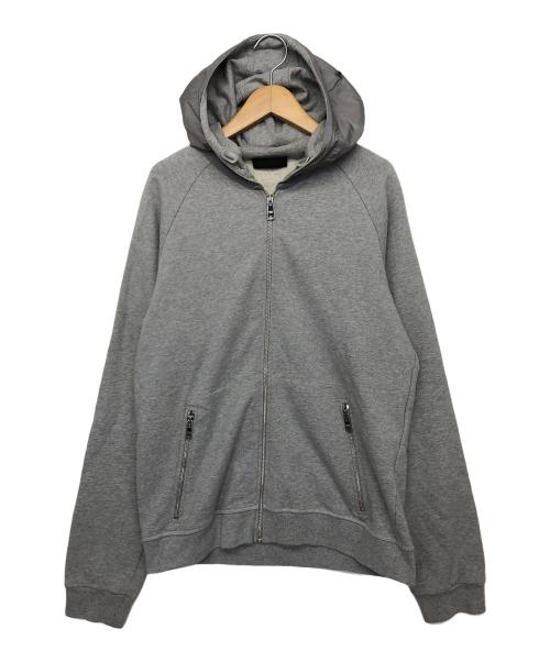 PRADA（プラダ）PRADA (プラダ) ジップパーカー グレー サイズ:Lの古着・服飾アイテム