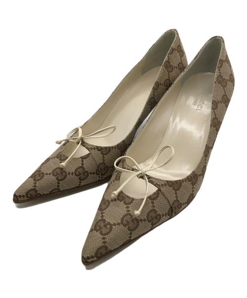 GUCCI（グッチ）GUCCI (グッチ) パンプス ベージュ サイズ:36の古着・服飾アイテム