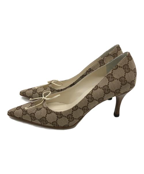 GUCCI（グッチ）GUCCI (グッチ) パンプス ベージュ サイズ:36の古着・服飾アイテム