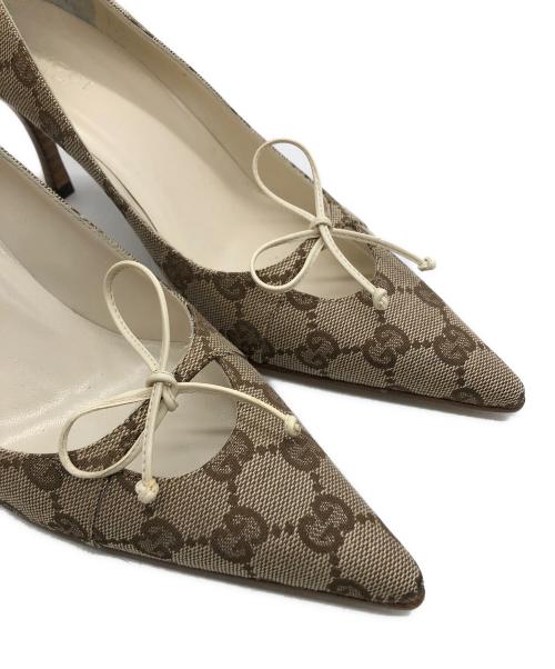 GUCCI（グッチ）GUCCI (グッチ) パンプス ベージュ サイズ:36の古着・服飾アイテム