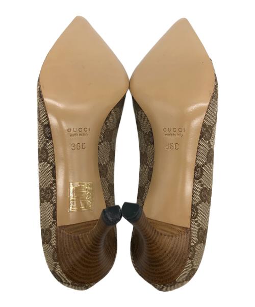 GUCCI（グッチ）GUCCI (グッチ) パンプス ベージュ サイズ:36の古着・服飾アイテム
