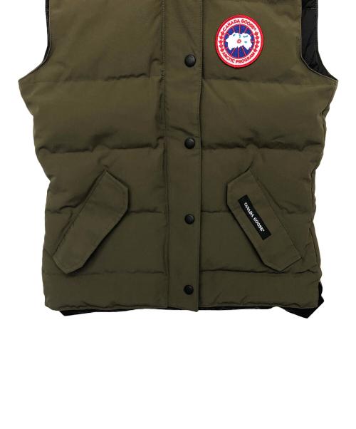 CANADA GOOSE（カナダグース）CANADA GOOSE (カナダグース) ダウンベスト オリーブ サイズ:XSの古着・服飾アイテム