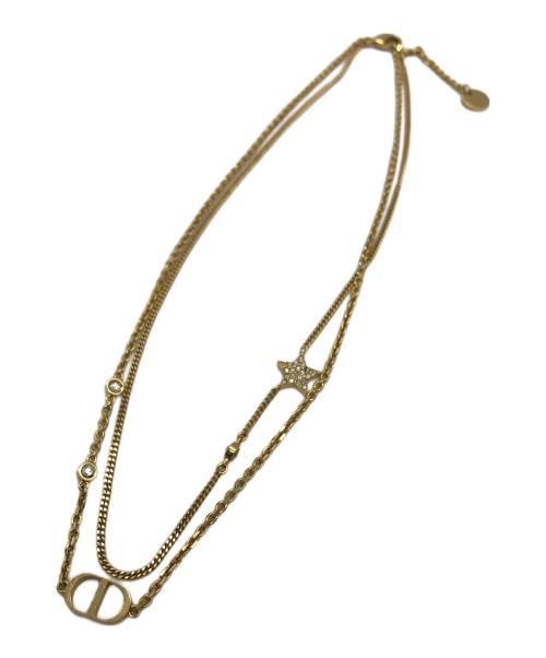 Christian Dior（クリスチャン ディオール）Christian Dior (クリスチャン ディオール) ダブルネックレス ゴールドの古着・服飾アイテム