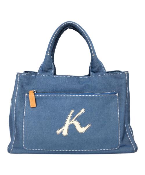 KITAMURA2（キタムラツウ）KITAMURA2 (キタムラツウ) ハンドバッグ ブルーの古着・服飾アイテム