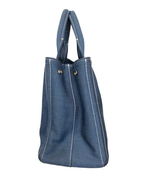 KITAMURA2（キタムラツウ）KITAMURA2 (キタムラツウ) ハンドバッグ ブルーの古着・服飾アイテム