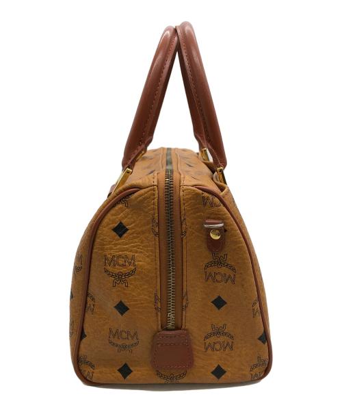 MCM（エムシーエム）MCM (エムシーエム) ミニボストンバッグ ブラウンの古着・服飾アイテム