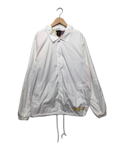 NIKE（ナイキ）NIKE (ナイキ) コーチジャケット ホワイト サイズ:XLの古着・服飾アイテム