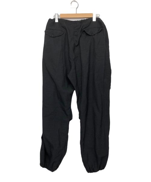 COMOLI（コモリ）COMOLI (コモリ) ウールニータック イージー パンツ ブラック サイズ:3の古着・服飾アイテム