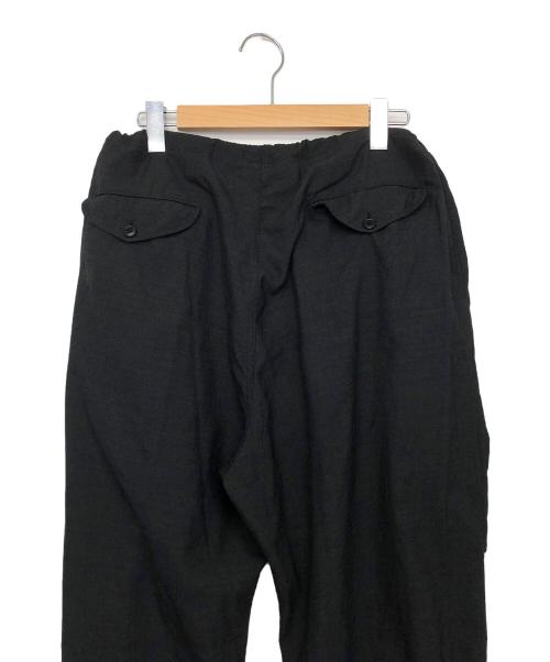 COMOLI（コモリ）COMOLI (コモリ) ウールニータック イージー パンツ ブラック サイズ:3の古着・服飾アイテム