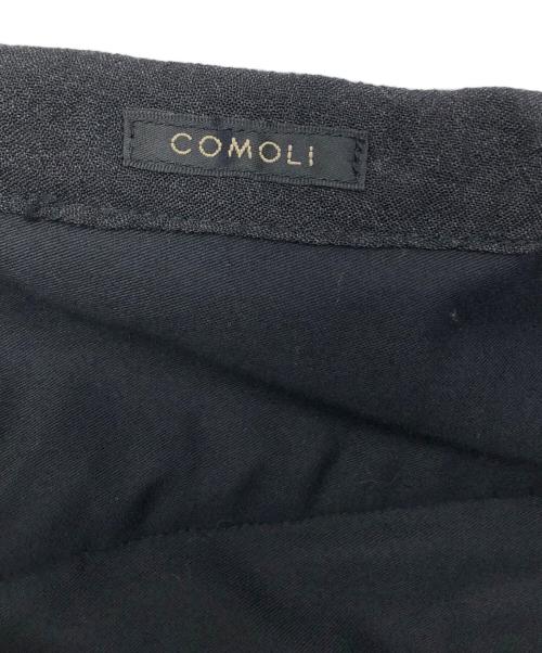COMOLI（コモリ）COMOLI (コモリ) ウールニータック イージー パンツ ブラック サイズ:3の古着・服飾アイテム