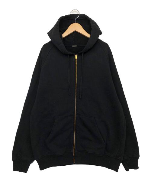 COMOLI（コモリ）COMOLI (コモリ) コットン裏毛 ジップパーカ ブラック サイズ:4の古着・服飾アイテム