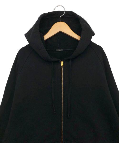COMOLI（コモリ）COMOLI (コモリ) コットン裏毛 ジップパーカ ブラック サイズ:4の古着・服飾アイテム