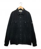 STONE ISLANDストーンアイランド）の古着「コーデュロイシャツ」｜ブラック