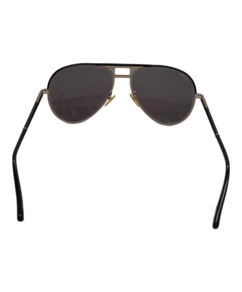 LOEWE（ロエベ）LOEWE (ロエベ) サングラス ブラック×ゴールドの古着・服飾アイテム