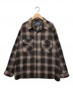 PENDLETONペンドルトン）の古着「70sオンブレチェックウールシャツ」｜ブラウン