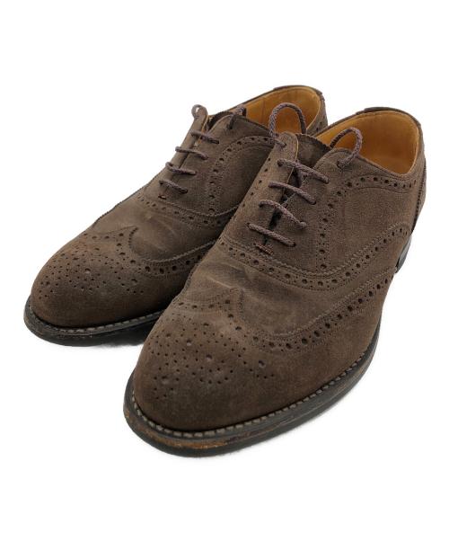 SCOTCH GRAIN（スコッチグレイン）SCOTCH GRAIN (スコッチグレイン) ウィングチップシューズ ブラウン サイズ:24　1/2の古着・服飾アイテム