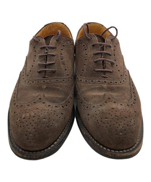SCOTCH GRAIN（スコッチグレイン）SCOTCH GRAIN (スコッチグレイン) ウィングチップシューズ ブラウン サイズ:24　1/2の古着・服飾アイテム